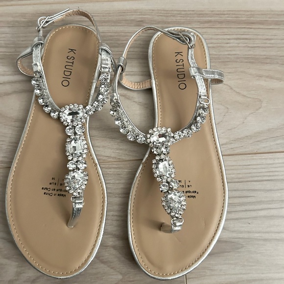 Embellished sandals - like new - Picture 2 of 2